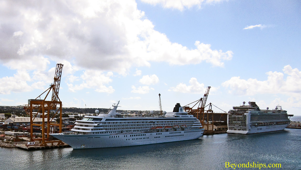 Cruise ships Crystal Symphony and Azura