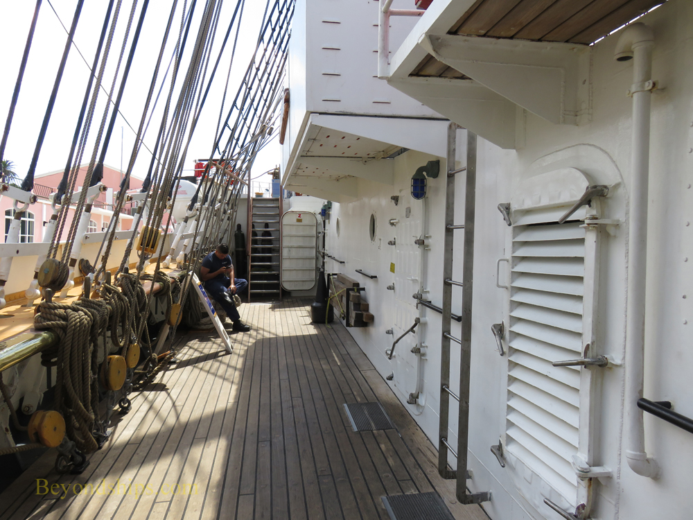 deck, USCGC Eagle, tall ship